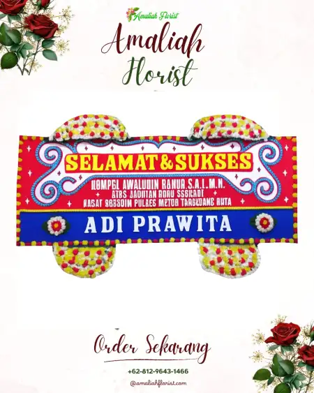 Papan Bunga Ucapan Selamat Sengonbugel